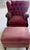 Wood 1980s French Napoleon III Wingback Armchairs and Ottoman For Sale - Image 7 of 12