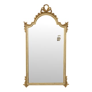 Baroque Style Gold Leaf Mirror from Deknudt, 1970s For Sale
