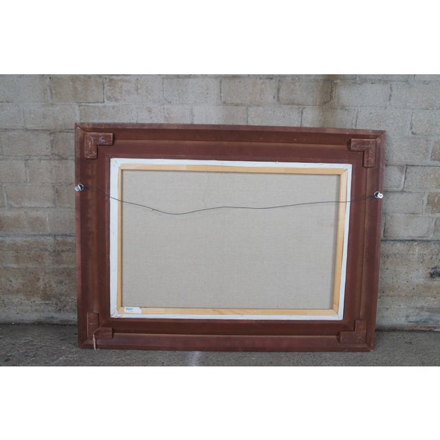 Mid 20th Century Vintage David Ronald Dutch Winter Cityscape Oil on Canvas Painting, Framed For Sale - Image 12 of 12