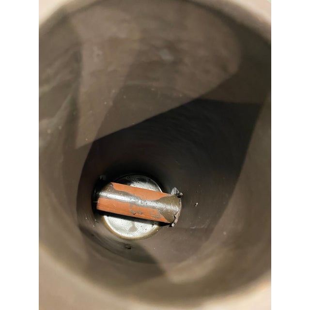 Tall Chinese Yixing Zisha Brush Pot/Vase/Incense Holder, Signed For Sale In San Francisco - Image 6 of 8