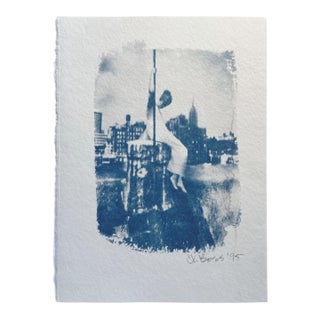 1995 Cyanotype “Edie Above New York 62325 - 1” by CKB For Sale