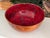 Red 1960s Glazed Pottery Bowl, Signed For Sale - Image 8 of 8