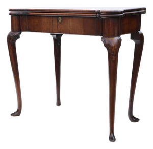 Antique Georgian Mahogany Folding Card Table, 1750s