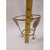 Vintage Brass Plant Stand Ball Holder 3 Leg 5" Tall Palm Leaves Sea Shell Decor For Sale - Image 9 of 10