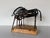Wood Vintage Brutalist Abstract Mare & Foal Metal Sculpture on Burl Wood Base For Sale - Image 7 of 16