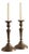 Antique French Fluted Brass Candlesticks, 1800s, Set of 2 For Sale