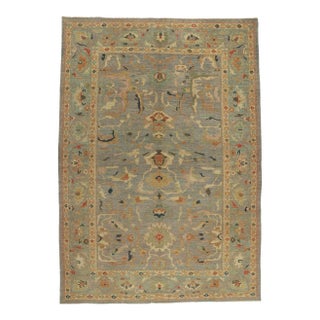 2010s Vintage Modern Persian Sultanabad Rug - 09'10 X 14'00 For Sale