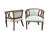 Pair of Mid-Century Modern Fruitwood Barrel Back Lounge Chairs For Sale - Image 9 of 10