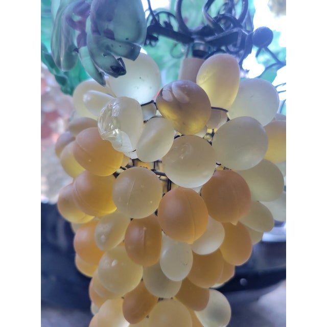 Rare Vintage Monumental Sized 9 Light Murano Glass Cesare Toso Colorful Grape Cluster Chandelier For Sale - Image 9 of 18