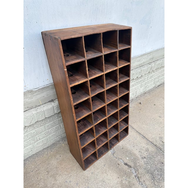 Antique Americana Cubby Shelf For Sale - Image 4 of 6