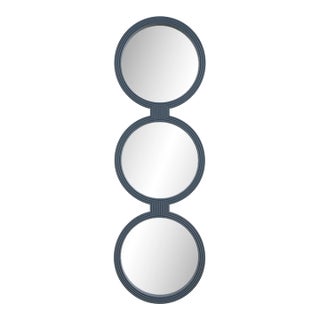 Going In Circles Blue Gray Mirror For Sale