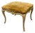 Mid-Century Hollywood Regency Italian Carved Faux Bois Stool. / Ottoman / Bench For Sale