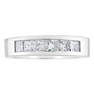 5MM Princess Cut Channel Wedding Band, Size 3 For Sale