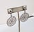 Napier Vintage C1973 Signed Napier Rhodium Plated Openwork Drop Clip Earrings-2 Pieces For Sale - Image 4 of 8