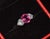 Late 20th Century Gia 4.47Cts No-Heat Mozambique Ruby & D Vvs2 Heart Diamond Platinum Three Stone Ring, Size 6 For Sale - Image 14 of 18