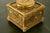 Tiffany Studios New York Grapevine Bronze Doré and Favrile Slag Glass Inkwell For Sale - Image 9 of 14