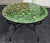 Sculpture Materials 48" Handcrafted Tamegroute Green Moroccan Mosaic Table For Sale - Image 7 of 7