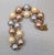 Gold Vintage 1985 Signed Monet Multi-Color Big Faux-Pearl Necklace For Sale - Image 8 of 8