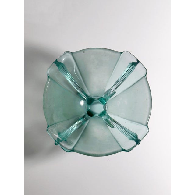 Art Deco Footed Glass Bowl from Stölzle, Austria, 1930s For Sale - Image 4 of 7