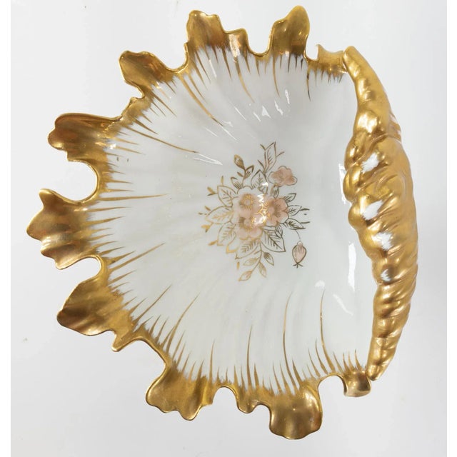 Ceramic Italian Crustacean Shell Shaped Tazza Dish For Sale - Image 7 of 11