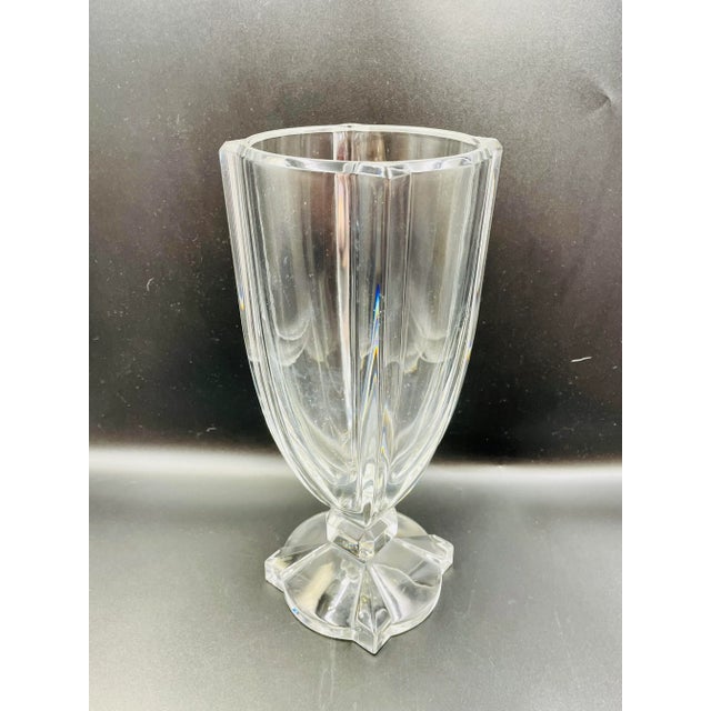 Late 20th Century Signed Miller Rogaska Pedestal Vase For Sale In Los Angeles - Image 6 of 13