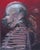 Reunited by Elena Burykina | Oil on panel Painting of armored figures against a red background For Sale