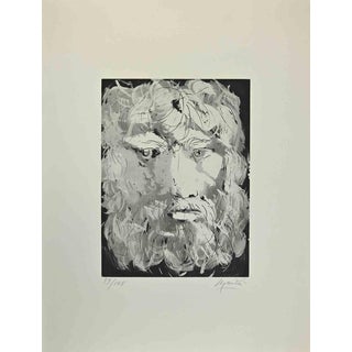 Giacomo Manzú, Head of Oedipus Edition of 125, 1970s, Etching For Sale