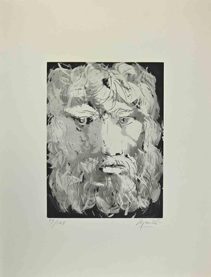 Giacomo Manzú, Head of Oedipus Edition of 125, 1970s, Etching
