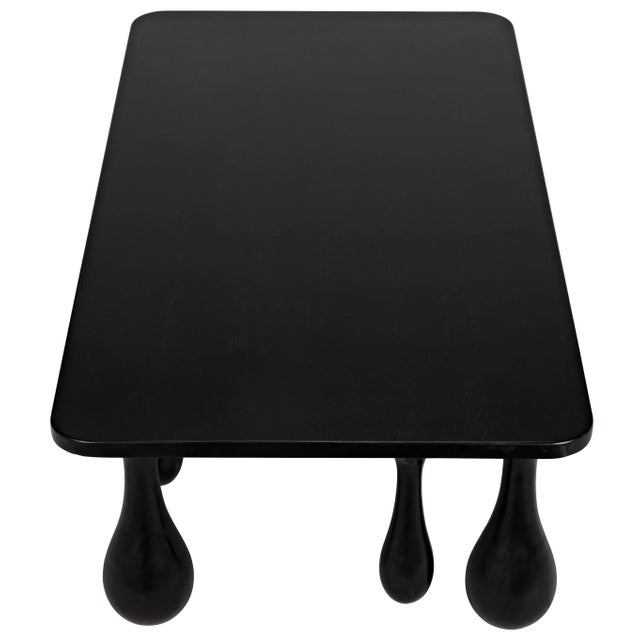 NOIR Drop Coffee Table in Hand Rubbed Black For Sale - Image 10 of 13