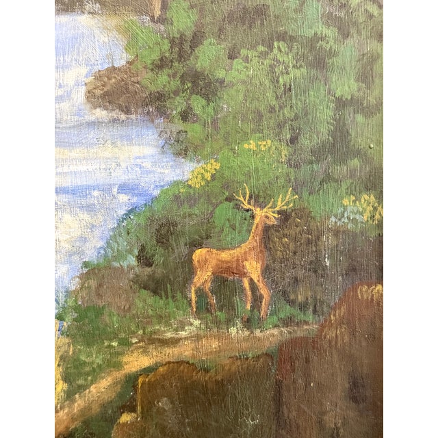 Early 20th Century Italian Hand-Painted Landscape Cabinet For Sale - Image 11 of 12