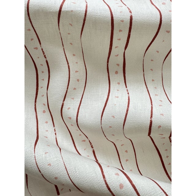 Medium weight 100% linen. A simple yet captivating stripe. Each line and dot was hand drawn in ink and watercolour before...