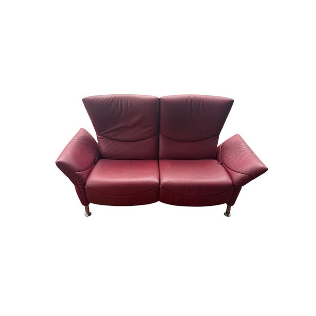 DS 145 2-Seater Sofa in Red Leather from de Sede, 1990s For Sale - Image 7 of 9