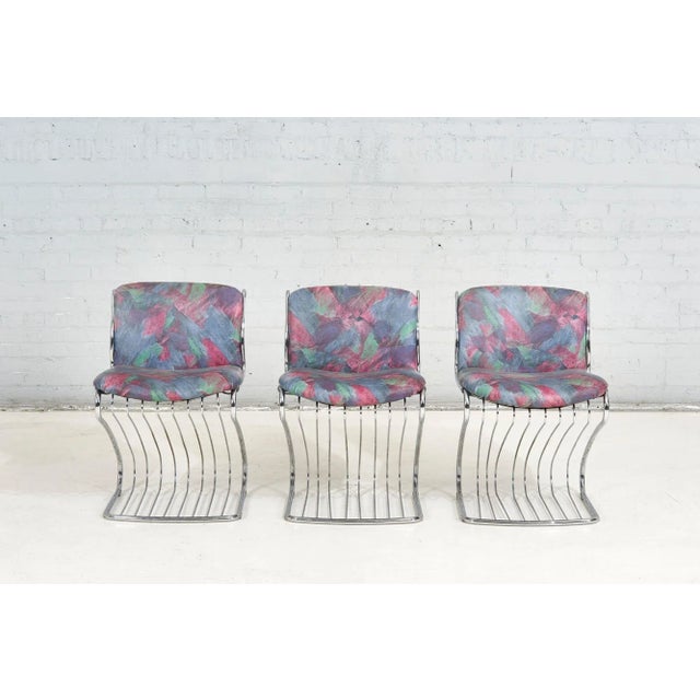 Purple 6 Steel Gastone Rinaldi Dining Chairs for Rima, Italy 1970 For Sale - Image 8 of 13
