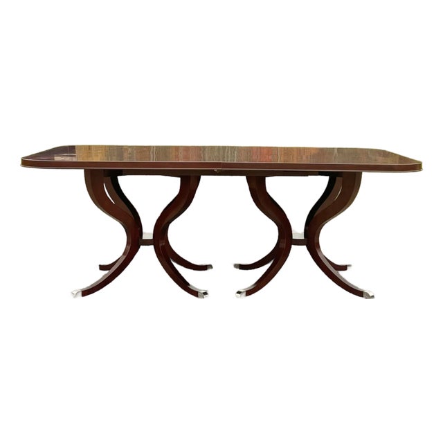 Boiler & Co Rosenau Double Pedestal Dining Table For Sale