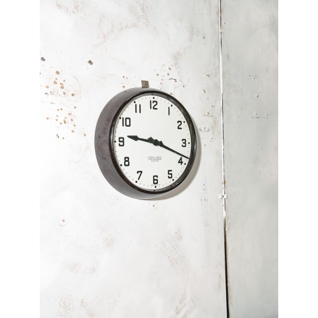 Factory Wall Clock from Gents of Leicester for Gledhill-Brook, Halifax, 1950s For Sale - Image 16 of 16