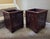 Hollywood Regency Vintage Classic Weathered Teak Planters - A Pair For Sale - Image 3 of 16