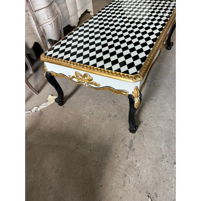 A unique Louis XV style checkered coffee table can be a striking centerpiece for your living space. The Louis XV style is...