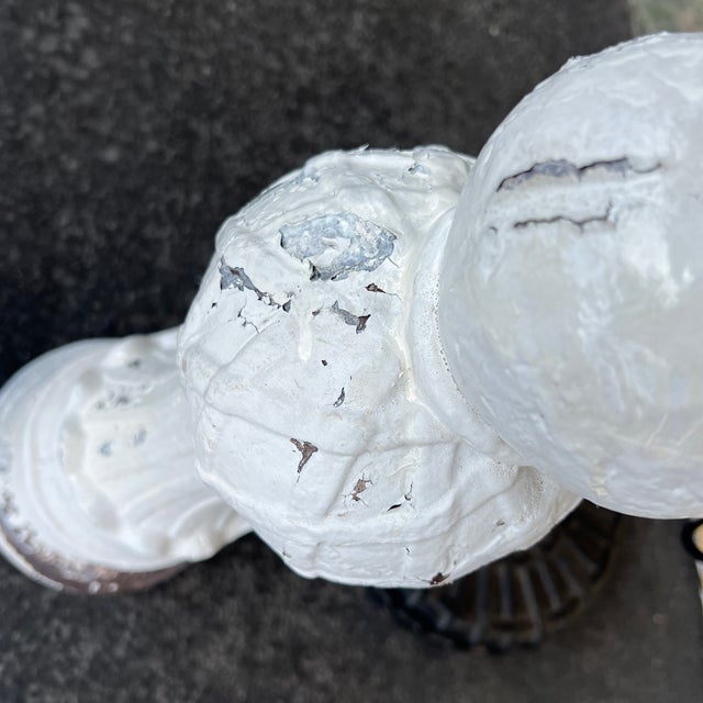 Vintage Garden Decorative Concrete Finials - Set of 2 For Sale - Image 4 of 5