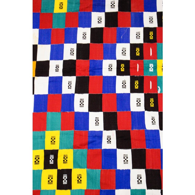 Old handwoven very detailed Ewe cloth throws. They are extremely time consuming to make, just look at the small strip loom...