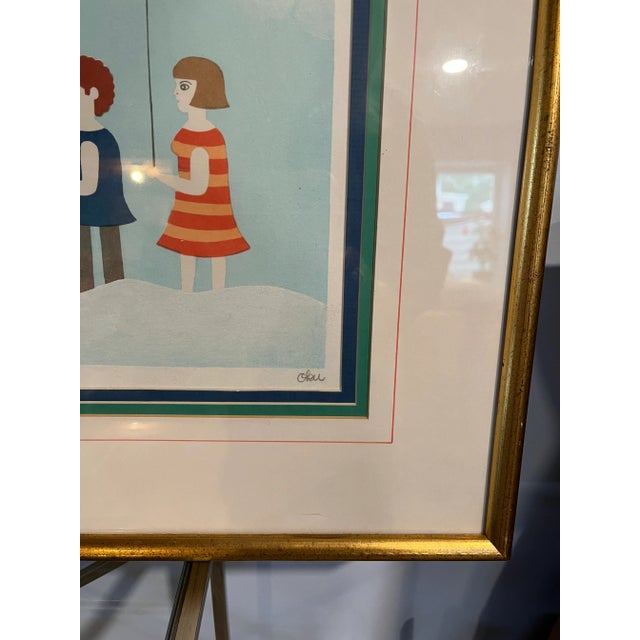 Mid 20th Century Mid 20th Century Oku Shigeo Okumura Lithograph Signed & Numbered For Sale - Image 5 of 12