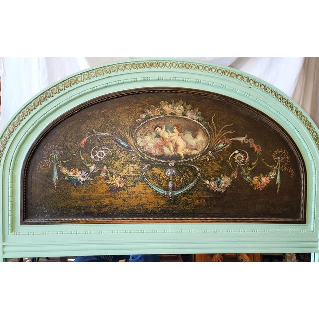 1920s 1920s Louis XVI Style Trumeau Mirror For Sale - Image 5 of 13