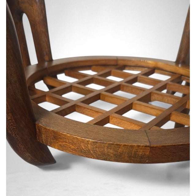 Mid 20th Century Paolo Buffa Style Art Deco Italian Walnut Side Table With Beveled Glass Top For Sale - Image 17 of 18