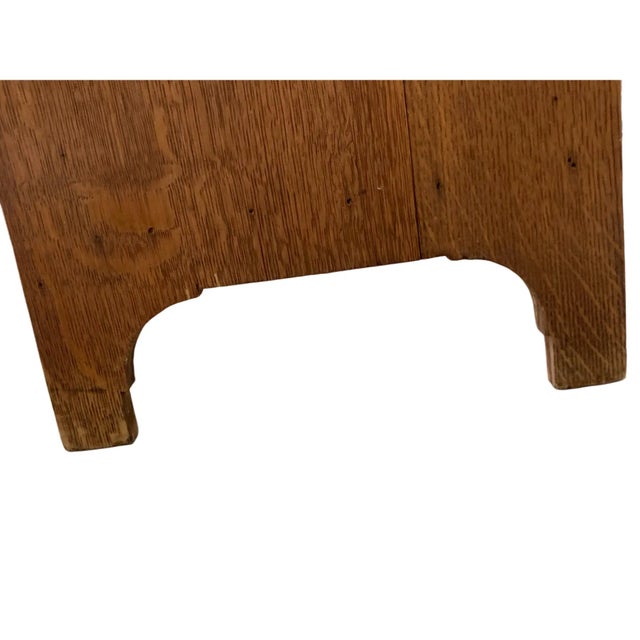 Antique Quarter-Sawn Oak Sheet Music Cabinet – Arts & Crafts Mission Style, Circa 1900s For Sale - Image 11 of 11