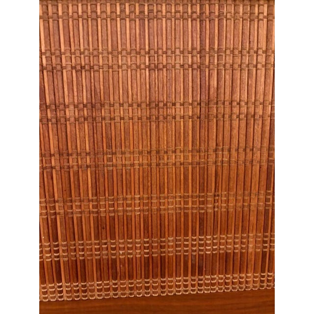 Wood Large Bamboo Console, Italy, 1970s For Sale - Image 7 of 8