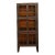 Antique Lattice Doors Slim Kitchen Cabinet For Sale