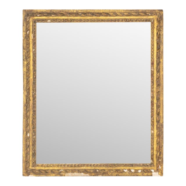Neoclassical Style Giltwood Framed Mirror For Sale