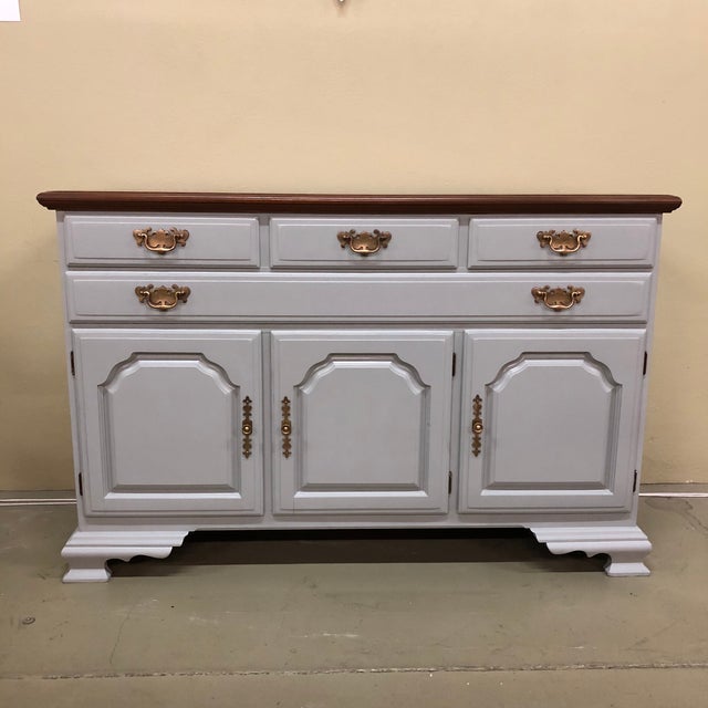 1950s Early American Temple Stuart Solid Cherry Buffet Chairish