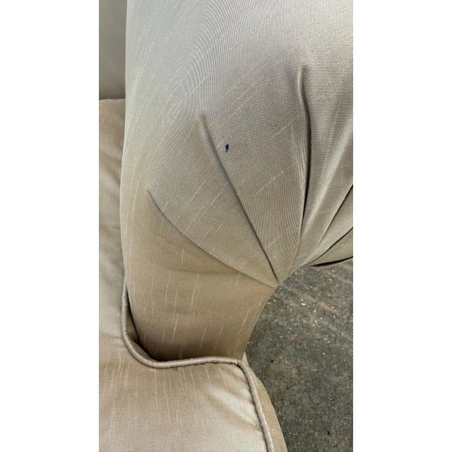 Custom-Made Sofa in Champagne Sheen Fabric — Designed for Fran Murphy Interiors For Sale - Image 9 of 12