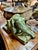 Ceramic Pair Signed Matte Green Rookwood Crow Bookends, C. 1920s For Sale - Image 7 of 9