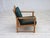 Scandinavian Lounge Chair in Green Wool and Oak, 1970s For Sale - Image 14 of 18